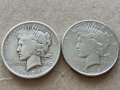 key dates peace dollars 1921, 1928p