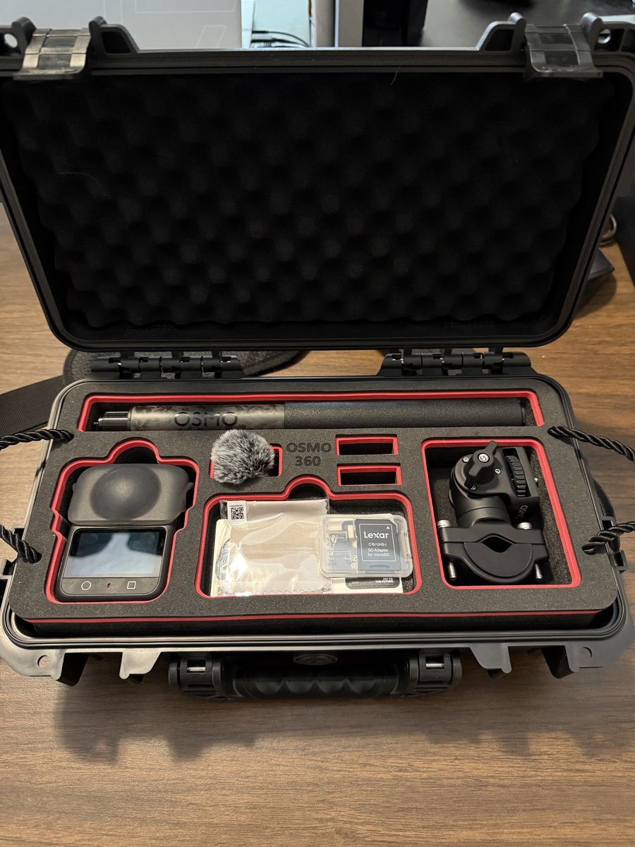DJI Osmo 360 Motorcycle Multi-POV Bundle - 1TB Lexar, DJI Mic Mini, Hardcase (Ready to Ride)