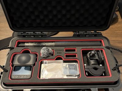 DJI Osmo 360 Motorcycle Multi-POV Bundle - 1TB Lexar, DJI Mic Mini, Hardcase (Ready to Ride)