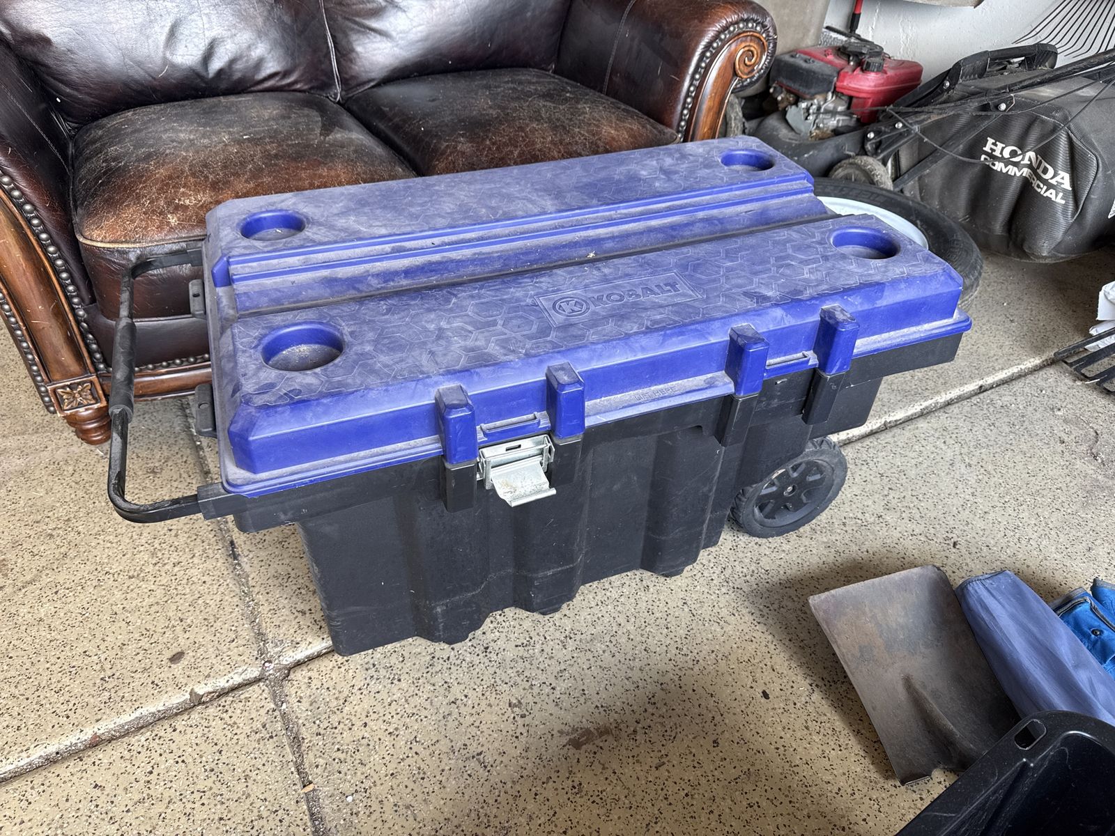 Kobalt Rolling Toolbox - Blue & Black, Heavy-Duty, Portable Storage with Wheels