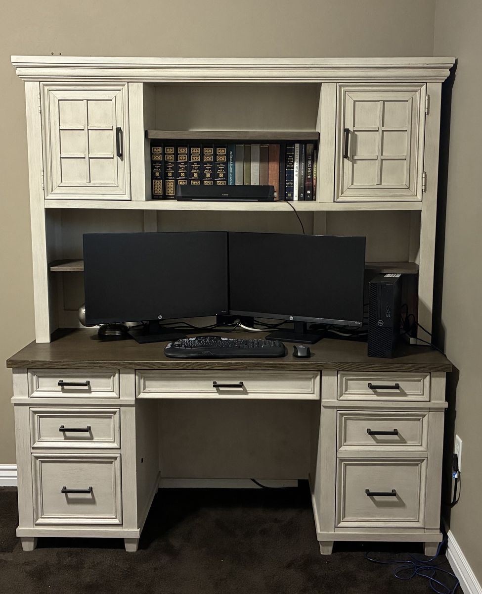 Two identical desks with hutch (can but one or both)