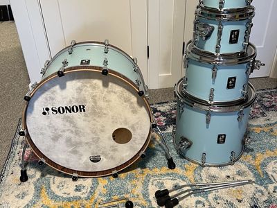 Sonor SQ1 5-Piece Shell Pack - Cruiser Blue Matte - Made in Germany