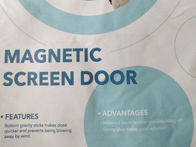 Magnetic Screen Door $25