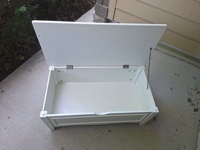 Wooden Bench Toy Box