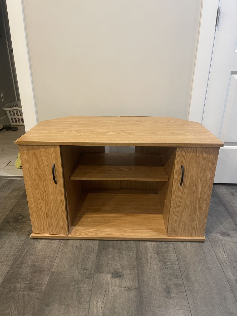 Small Wooden Corner TV Stand