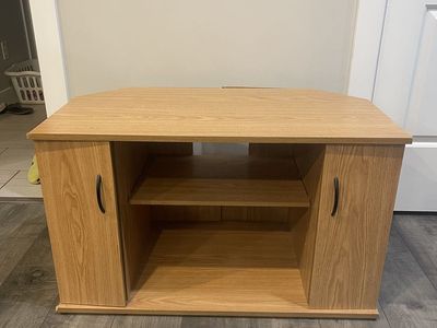 Small Wooden Corner TV Stand