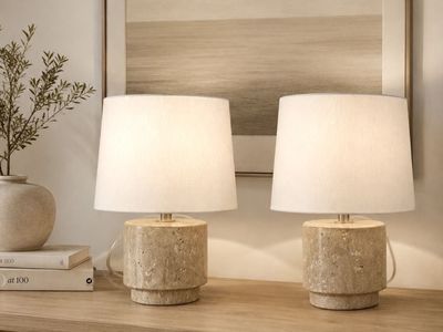 New Travertine Lamps