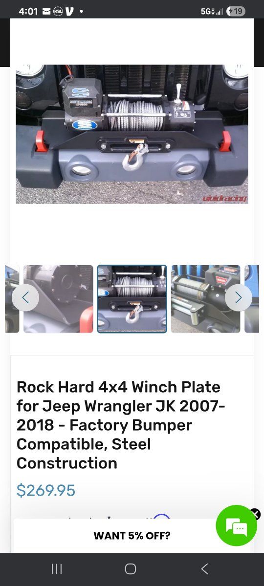 wrangler winch plate