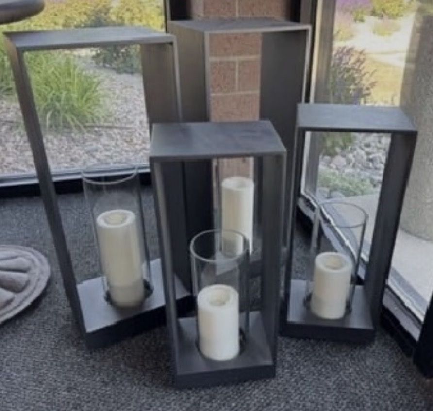 Set of 4 Restoration Hardware Lanterns!