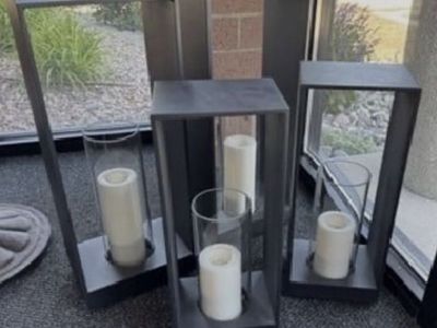 Set of 4 Restoration Hardware Lanterns!