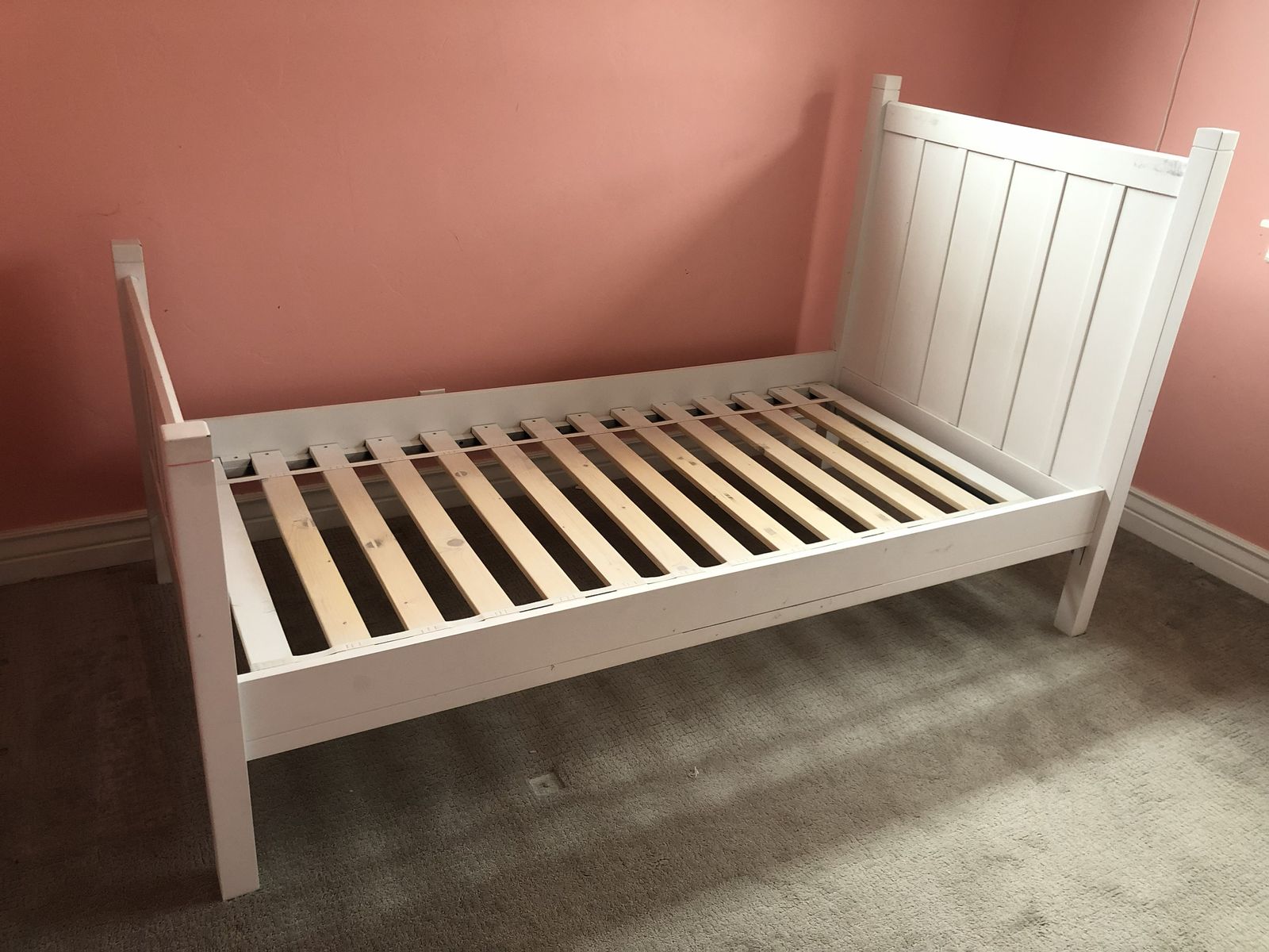 White Bed Frame - Twin Size