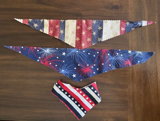 Patriotic Dog Scarf Small Dog