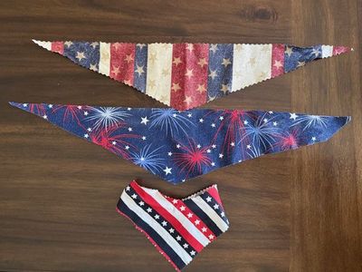 Patriotic Dog Scarf Small Dog