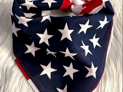 American flag bandana 100% cotton 10 available