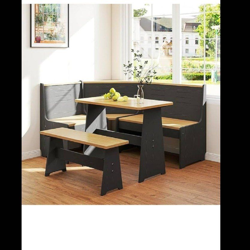 NEW- Breakfast Nook Dining Table Set