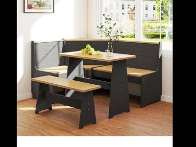 NEW- Breakfast Nook Dining Table Set