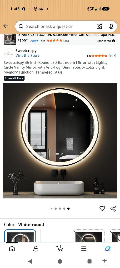 Vanity Mirror 36"