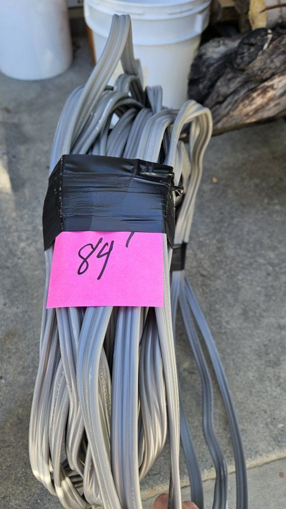 84' Gray Electrical underground Wire -