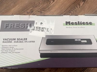 Mesliese Durable ETL-Listed Vacuum Sealer Machine - Stainless Steel, Multi-Functions