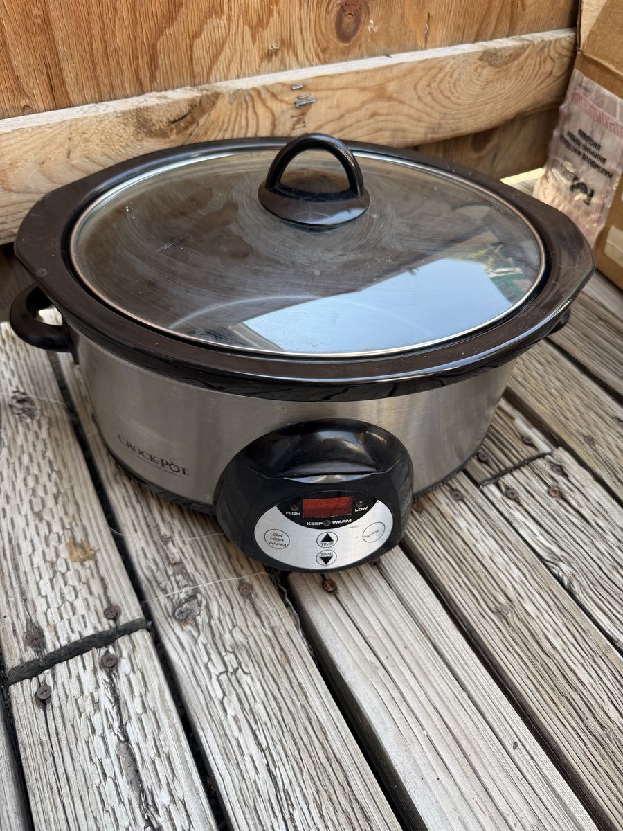 Crock-Pot Digital Programmable Oval Slow Cooker Stainless Steel