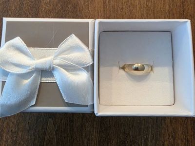 Solid 10K Yellow Gold Polished Band with Box