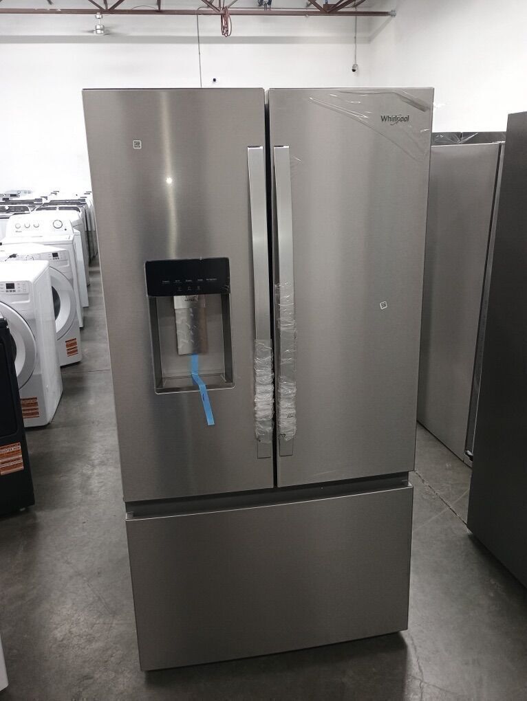 NEW WHIRLPOOL COUNTER DEPTH FRENCH DOOR STAINLESS