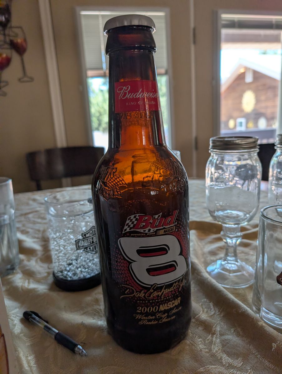 Budweiser Dale Earnhardt Jr #8 2000 NASCAR Winston Cup Rookie Season Bottle