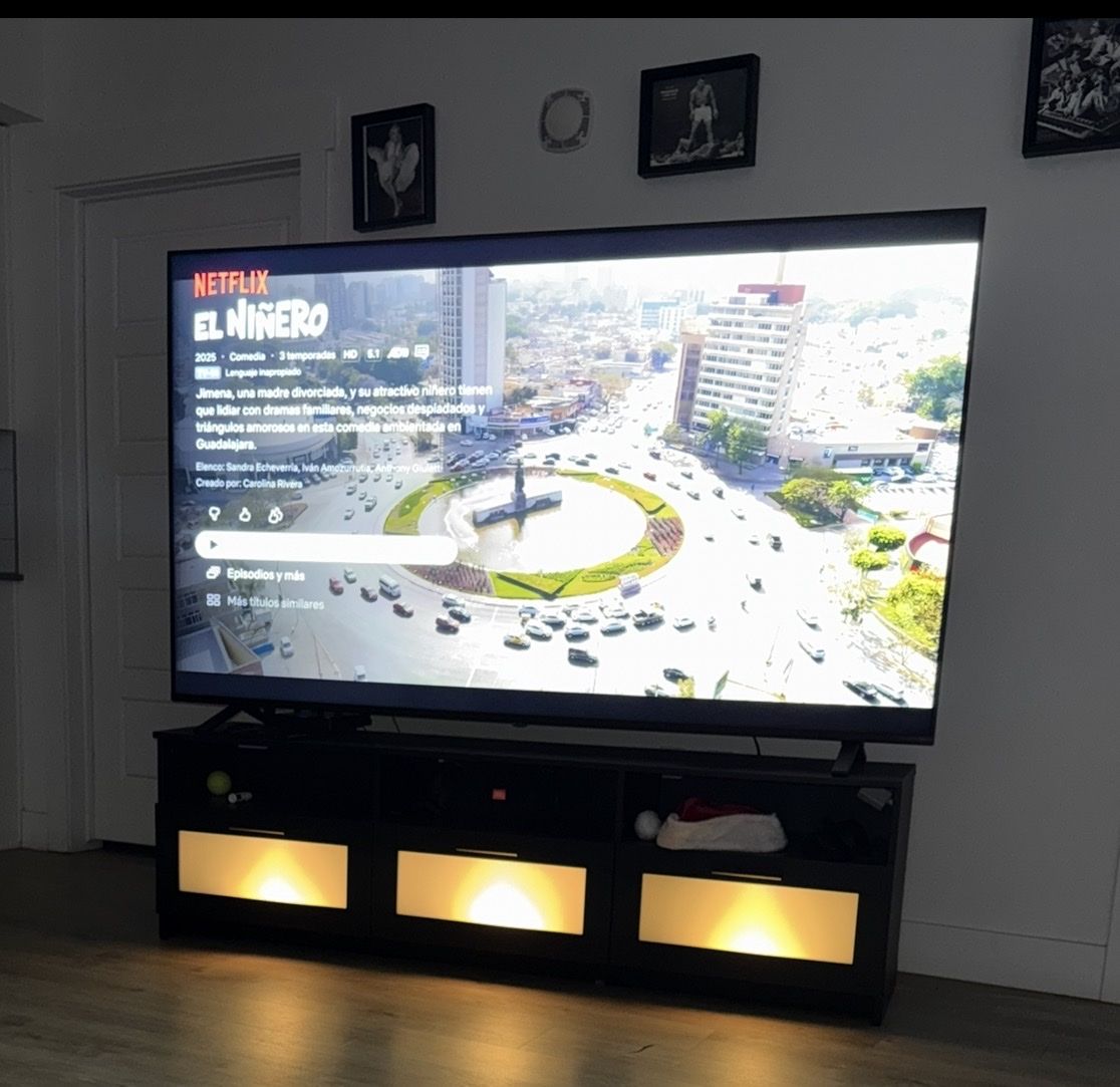 Smart TV - Used in Excellent Condition, Large Screen Toshiba 85” and Stand