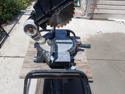 Black & Decker Miter Saw - Power Tool for Precision Cuts (Mounted on Cart)