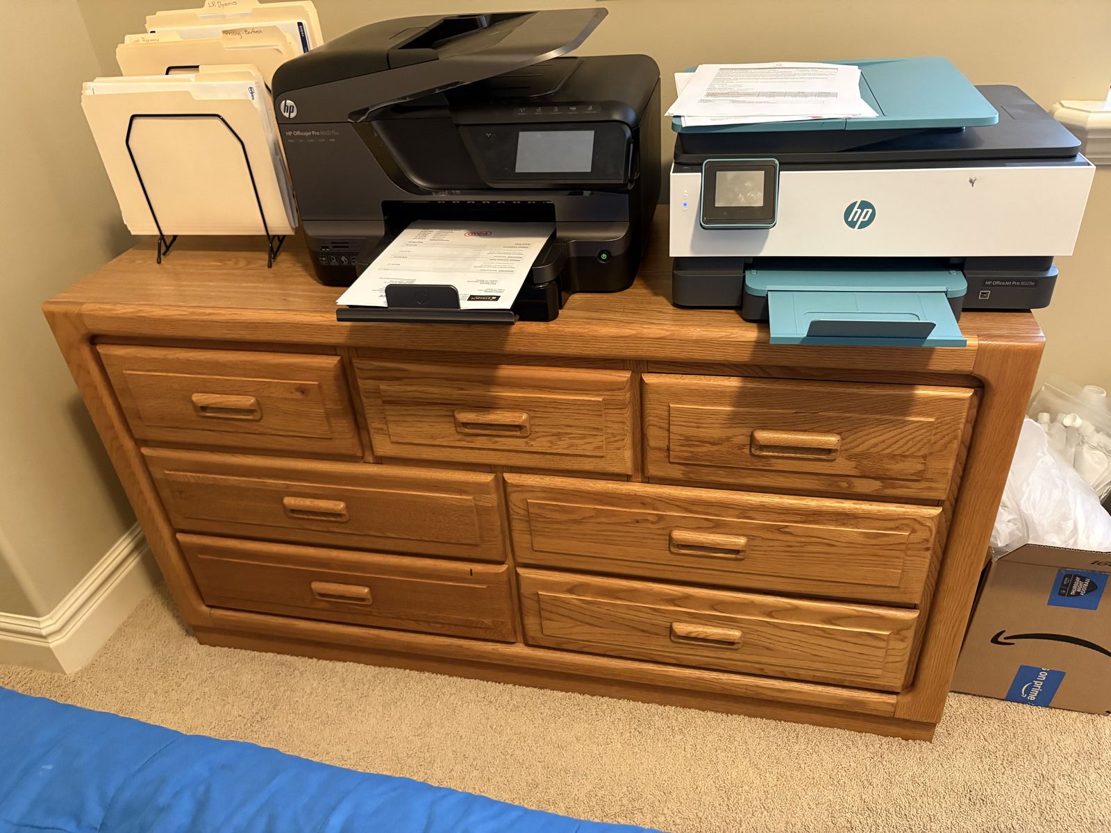 Stanley solid oak 7 drawer dresser $250 cash/venmo in Draper