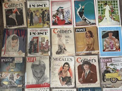 Antique VOGUE Fashion Magazines Estate Sale BOUNTIFUL 1930’s-1950’s