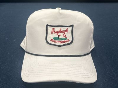 Grayhawk Scottsdale Golf Hat White Adjustable Snapback Rope Cap
