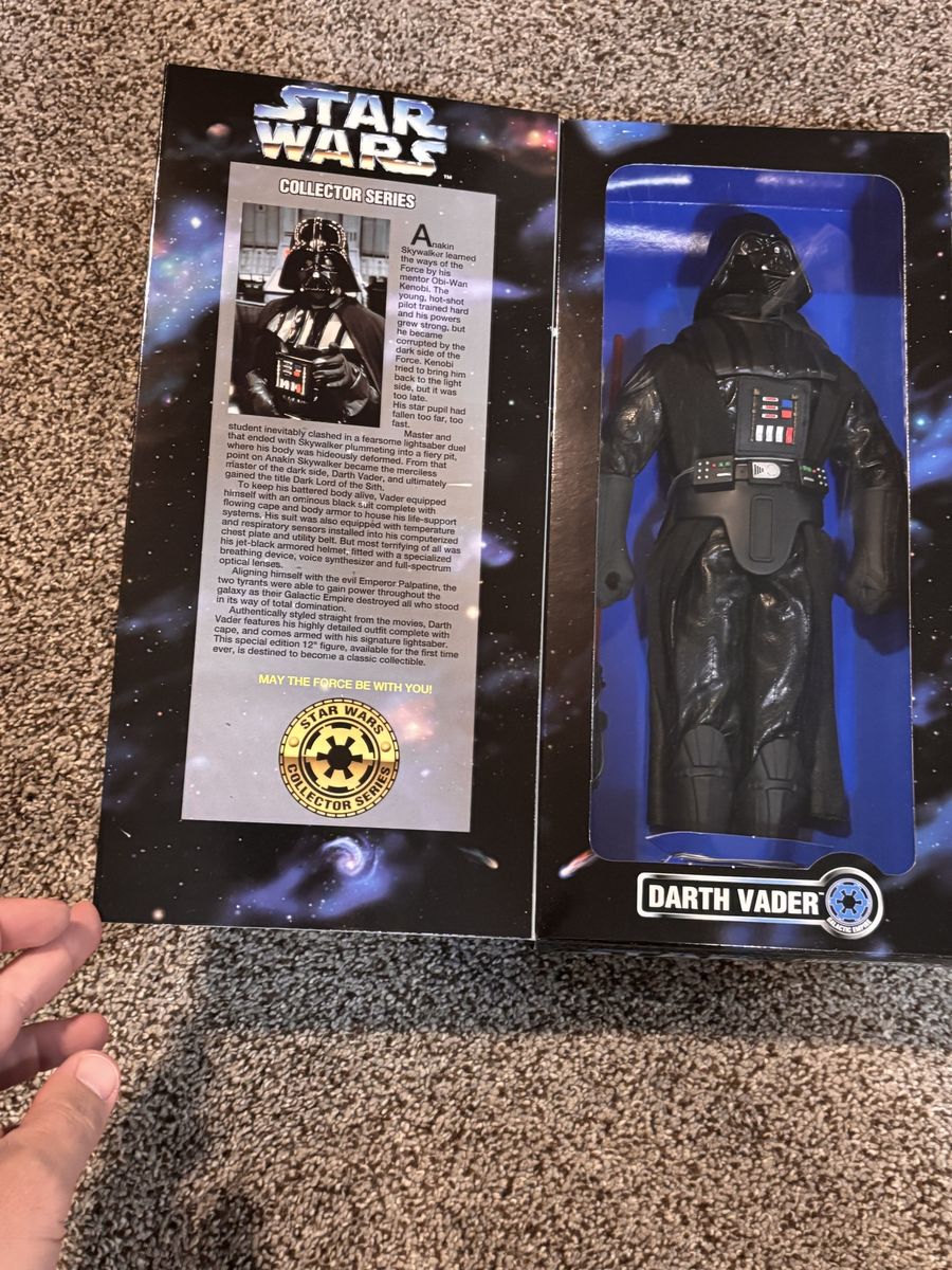 Star Wars Collector Series Darth Vader 12" Action Figure Kenner Original Packaging 1996