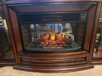 Universal 72in. Electric Fireplace Media Mantle