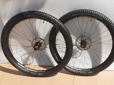 Stans ZTR Arch S1 Tubeless 29-inch Bike Wheels with Brake Disks, Neo Durasync Freehub and Schwalbe Hans Dampf Tubeless Tires