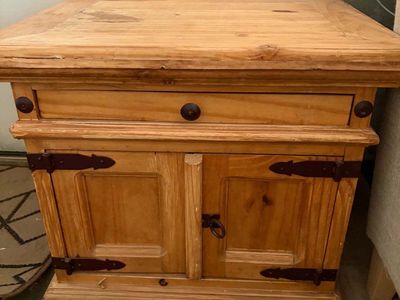 Rustic Wooden End Table