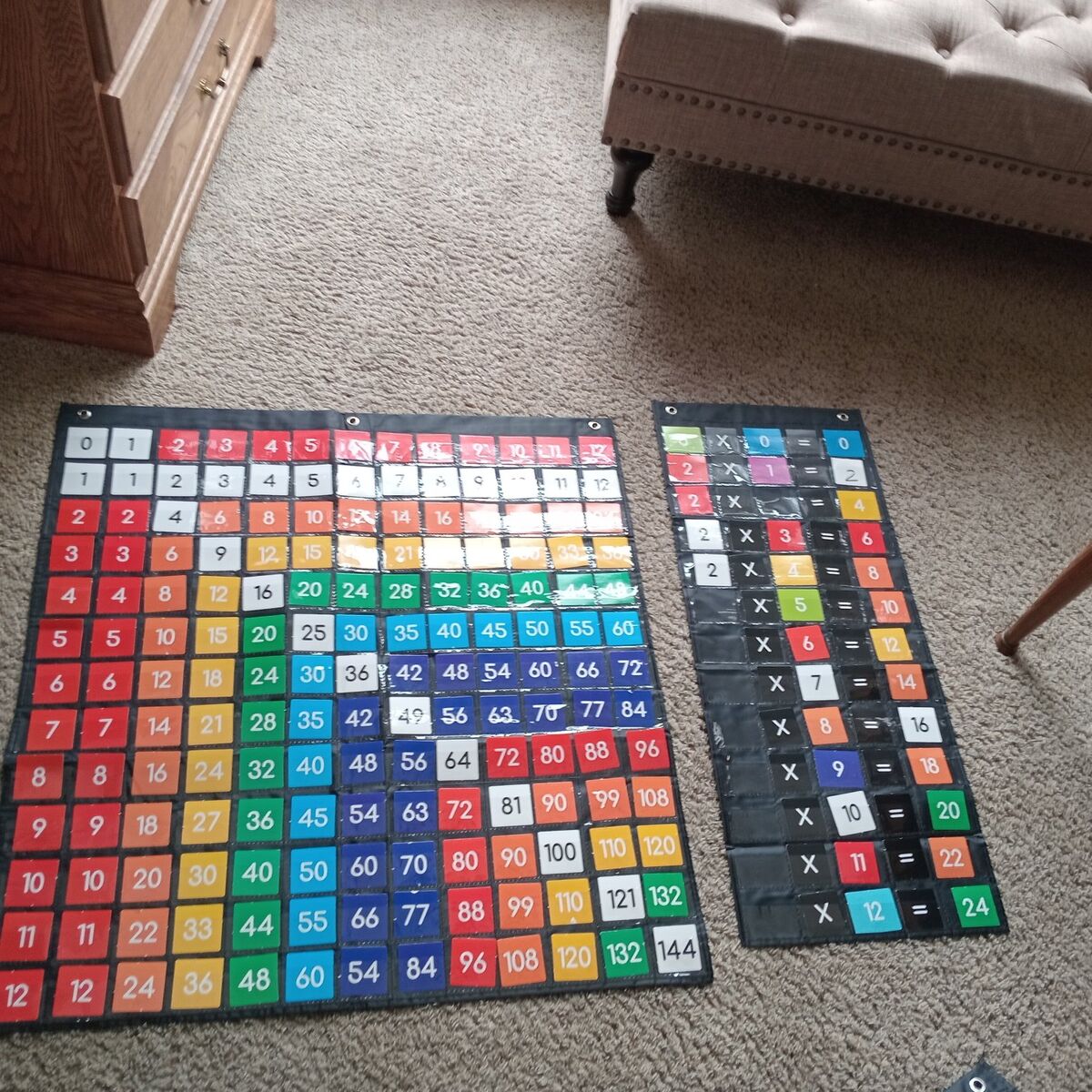 4 School Math Pocket Charts Teachers Homeschool