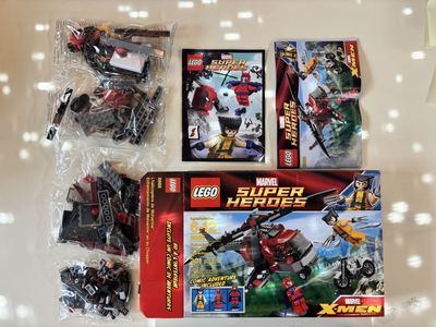 LEGO Marvel Super Heroes 6866 Wolverine's Chopper Showdown - Complete Set with Comic. New with open box