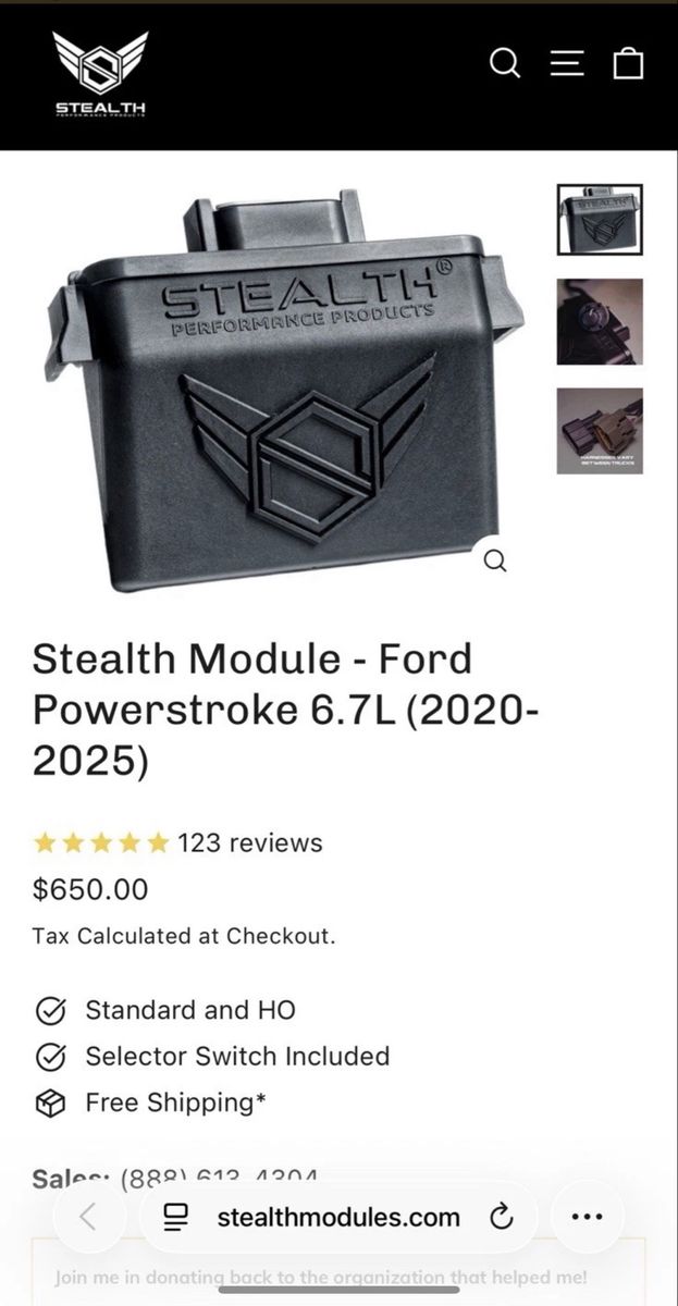 Stealth Performance Ford Powerstroke 6.7l Diesel Truck Module 2020-2025