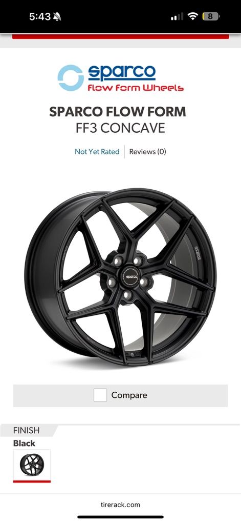 Sparco Flow Form 18 In 2 wheels