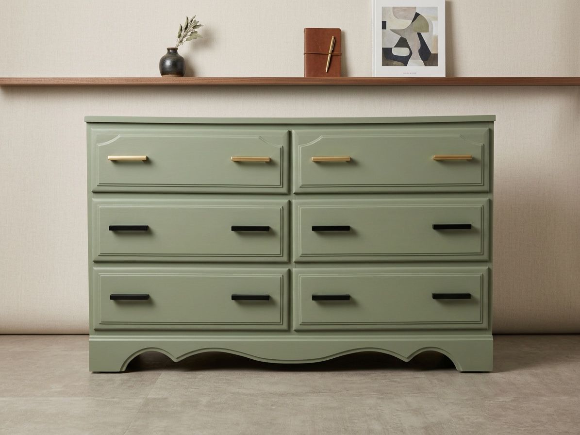 Professionally Refinished 6-Drawer Dresser