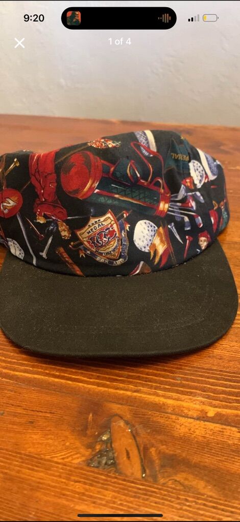 Vintage Golf PrInt Hat