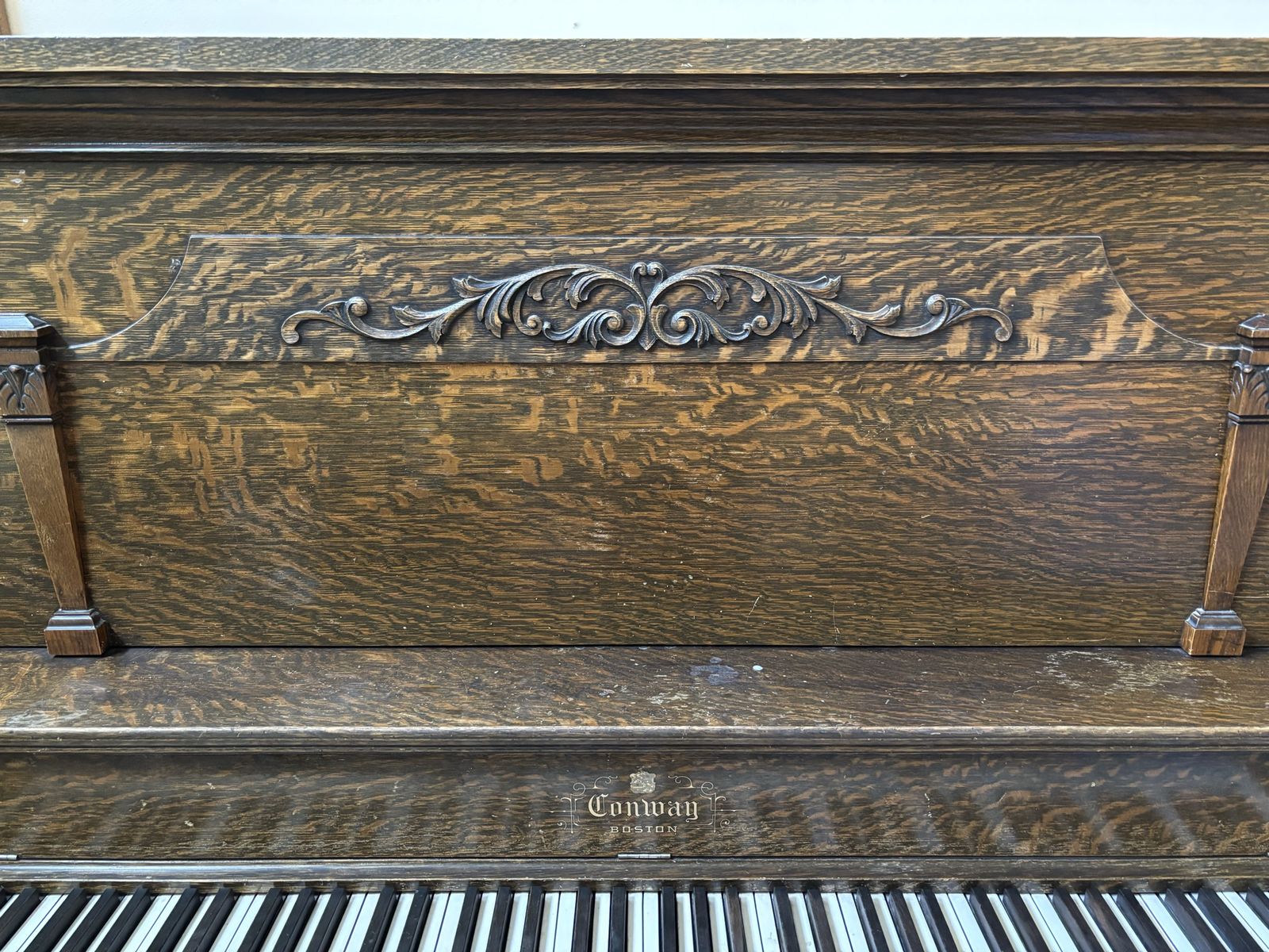 Free Antique Vintage Conway Boston Upright Piano Wood Finish