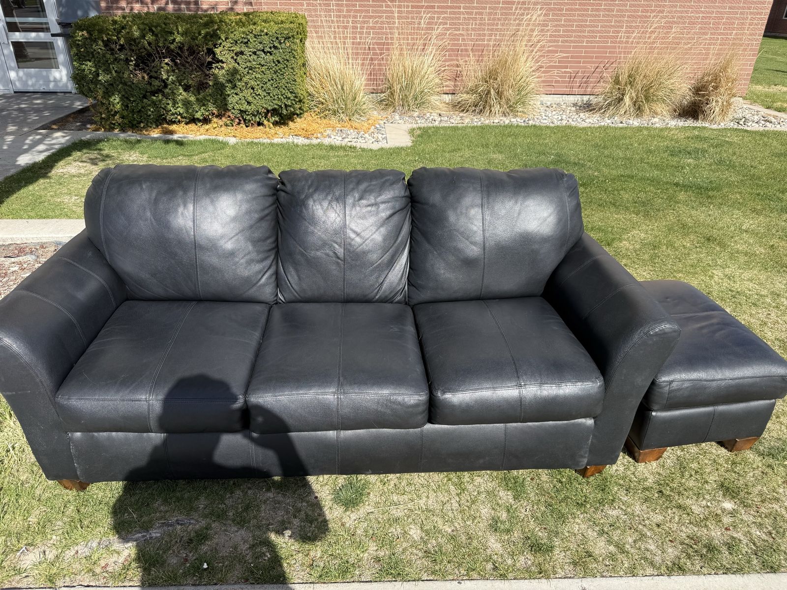 Leather sofa