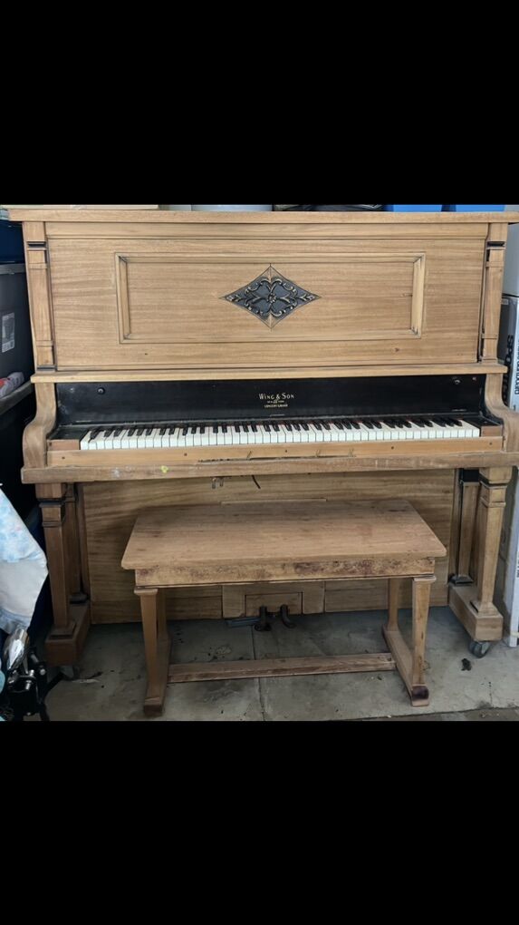 Wing & Son Antique Player Piano