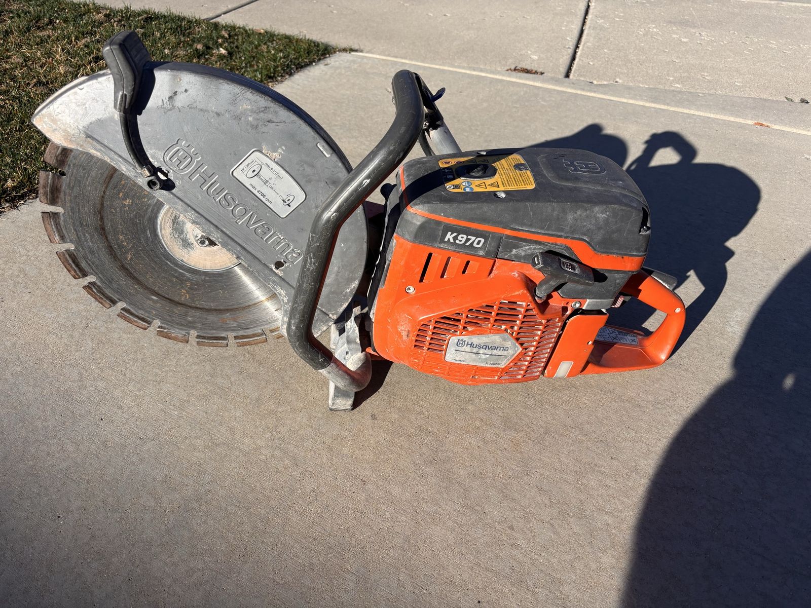 Husqvarna K970 16" Power Cutter Demo saw