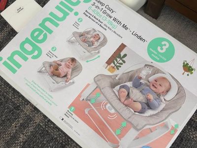 Ingenuity Keep Cozy 3-in-1 Grow With Me Linden Bouncer & Rocker