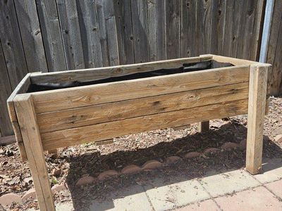 Elevated planter box