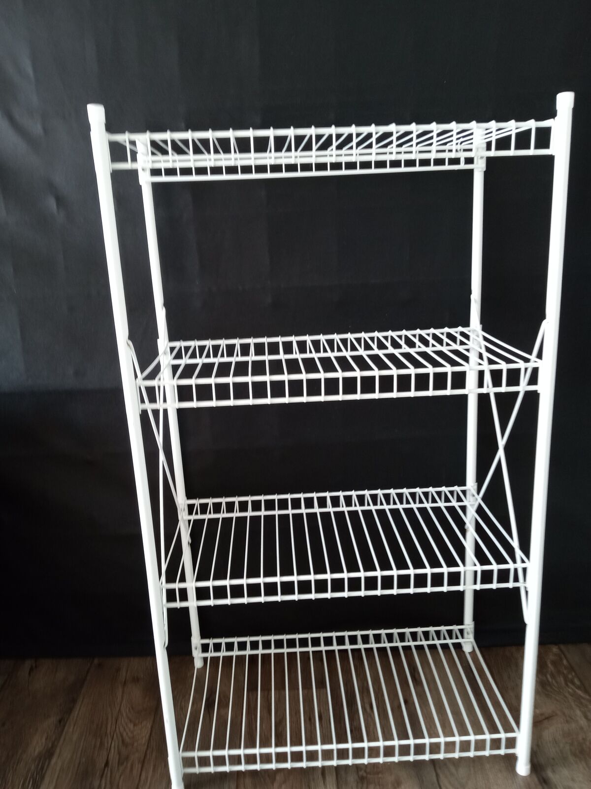 Steel coated 4 tier shelf