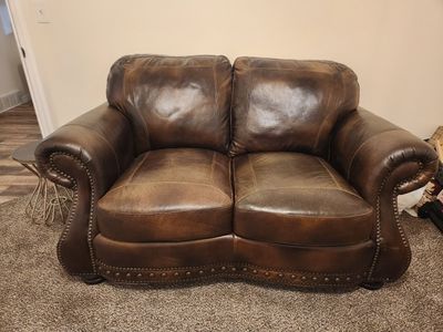Leather sofa & Loveseat